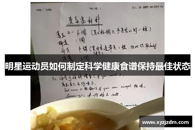 明星运动员如何制定科学健康食谱保持最佳状态