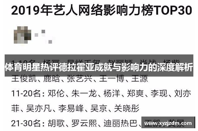 体育明星热评德拉霍亚成就与影响力的深度解析